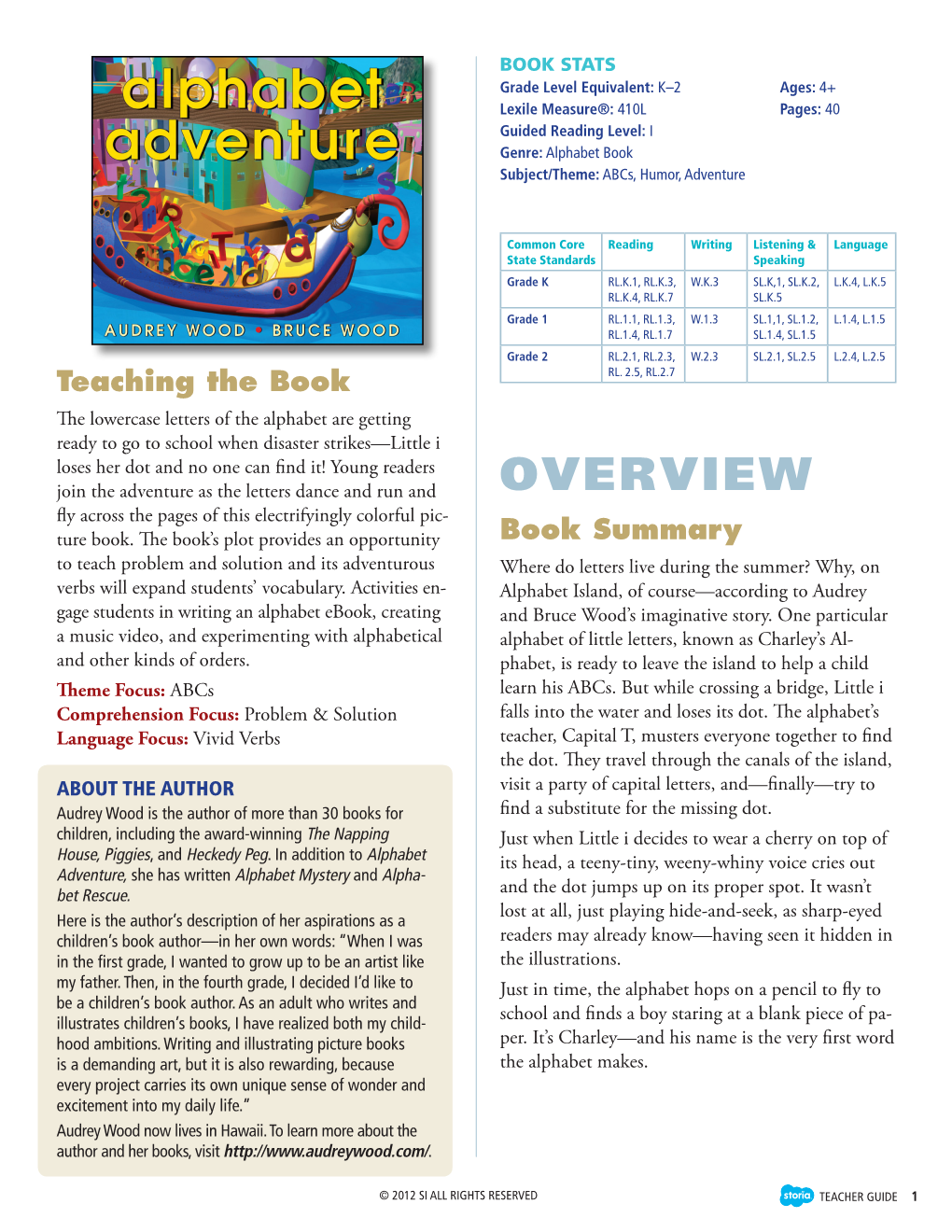 Alphabet Adventure Storia Teaching Guide (PDF)