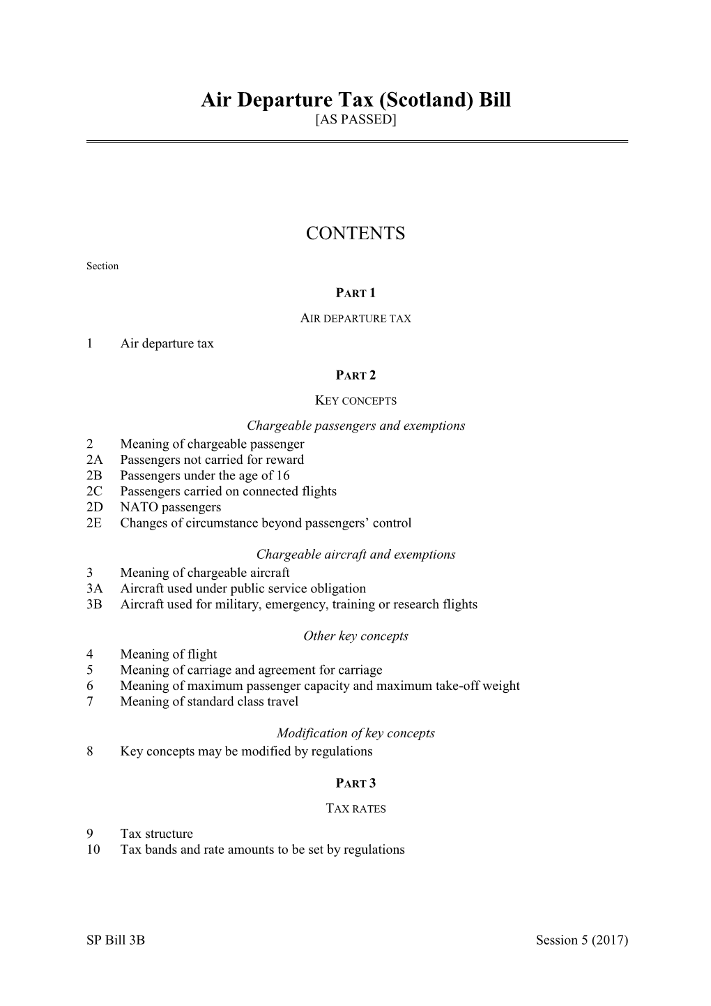 Air Departure Tax (Scotland) Bill [AS PASSED]