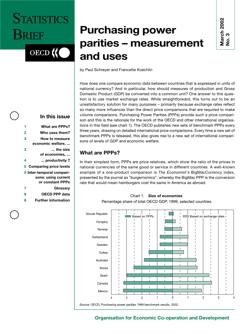 STATISTICS BRIEF Purchasing Power Parities – Measurement and Uses