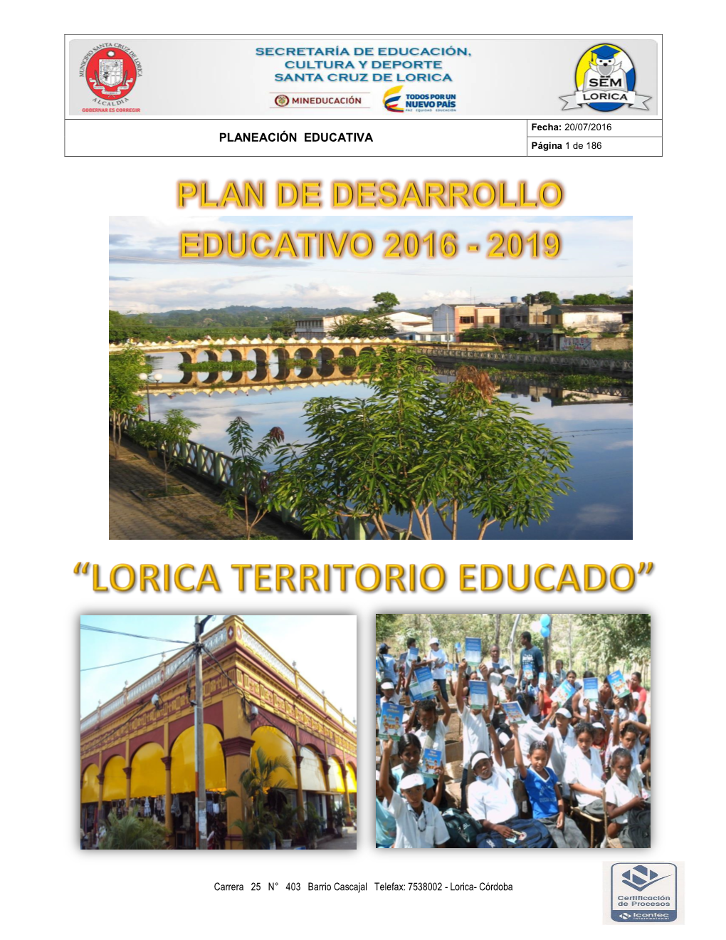 PLANEACIÓN EDUCATIVA Página 1 De 186