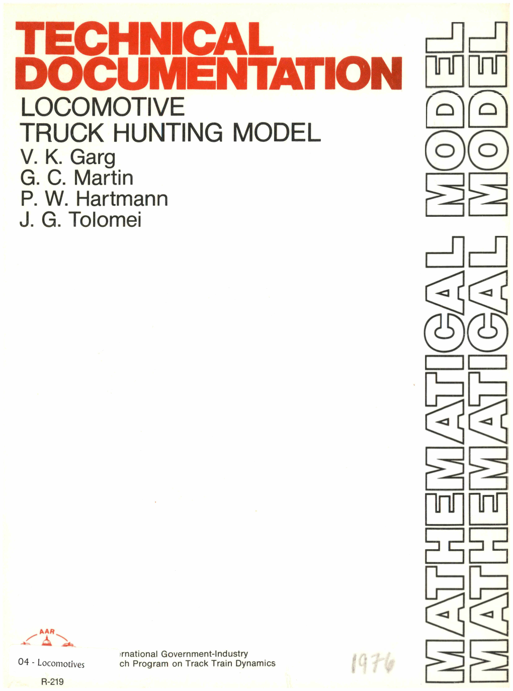 1976 Technical Documentation Locomotive Truck Hunting M.Pdf