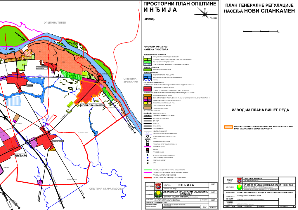 Prostorni Plan Op[Tine Plan Generalne Regulacije I N \ I J a S Naseqa Novi Slankamen