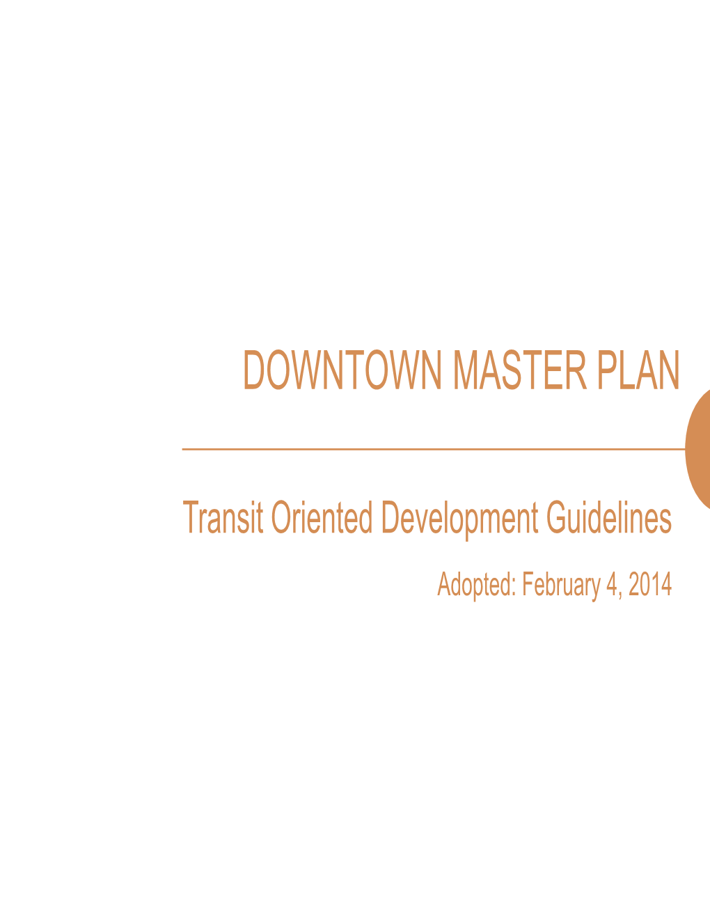 Downtown Master Plan