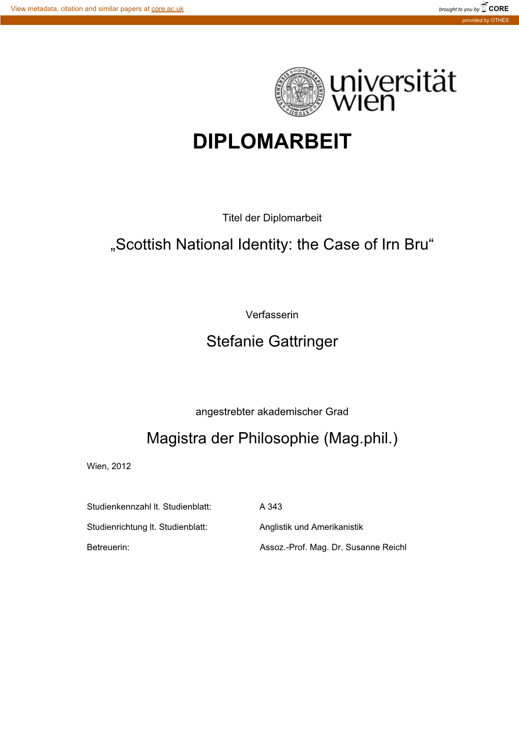 Diplomarbeit