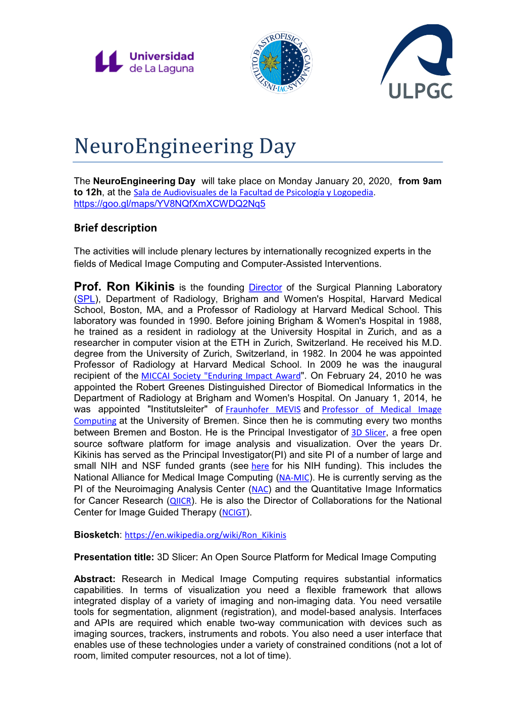 Neuroengineering Day