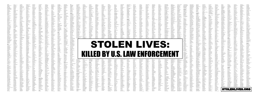 Stolen Lives Banner