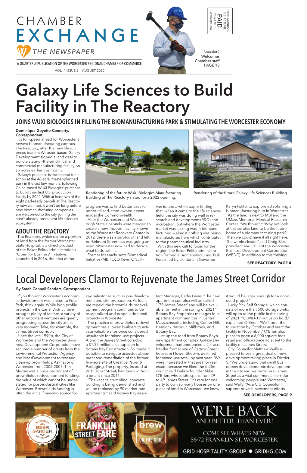 Galaxy Life Sciences to Build Facility in the Reactory