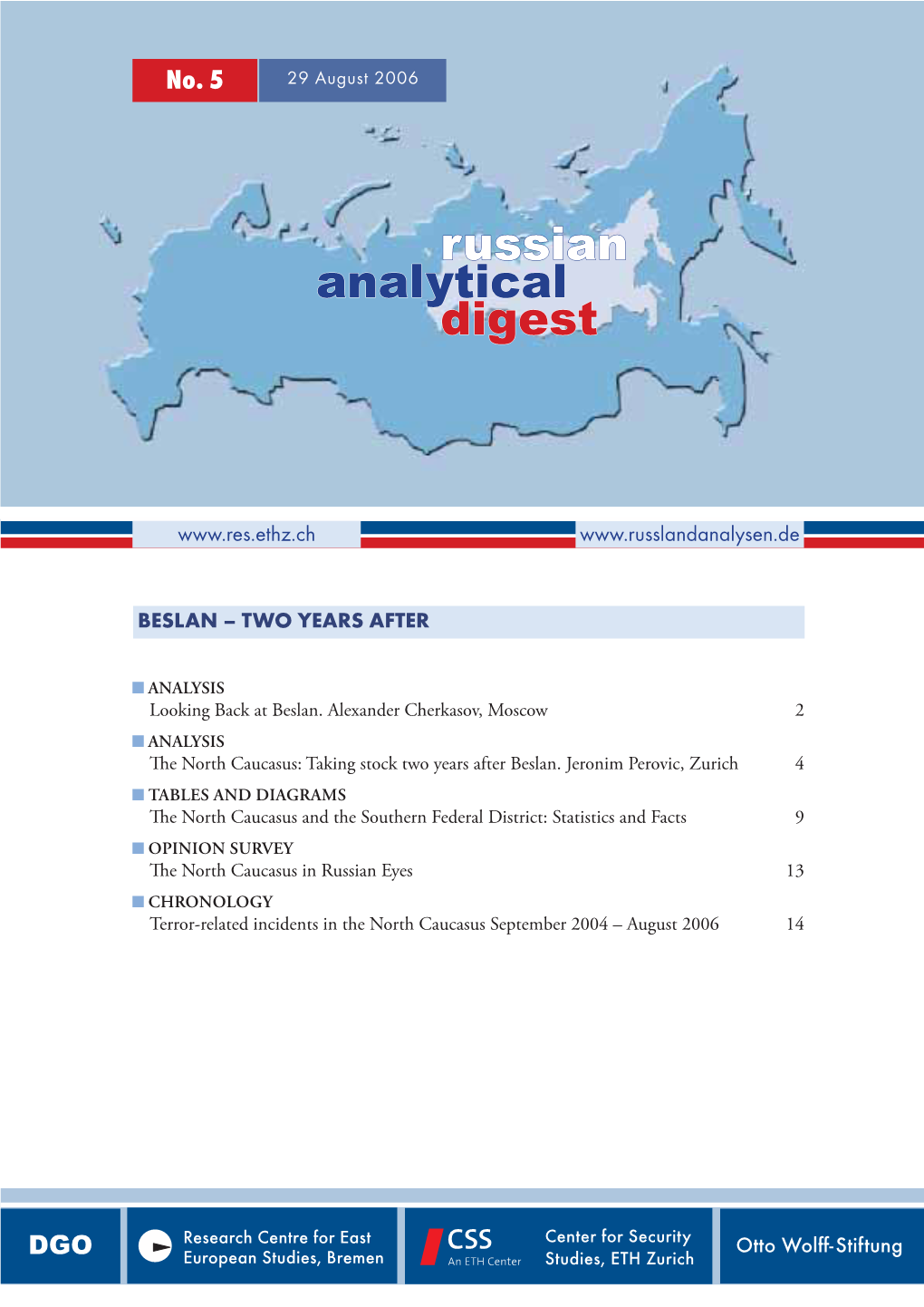 Russian Analytical Digest No. 5