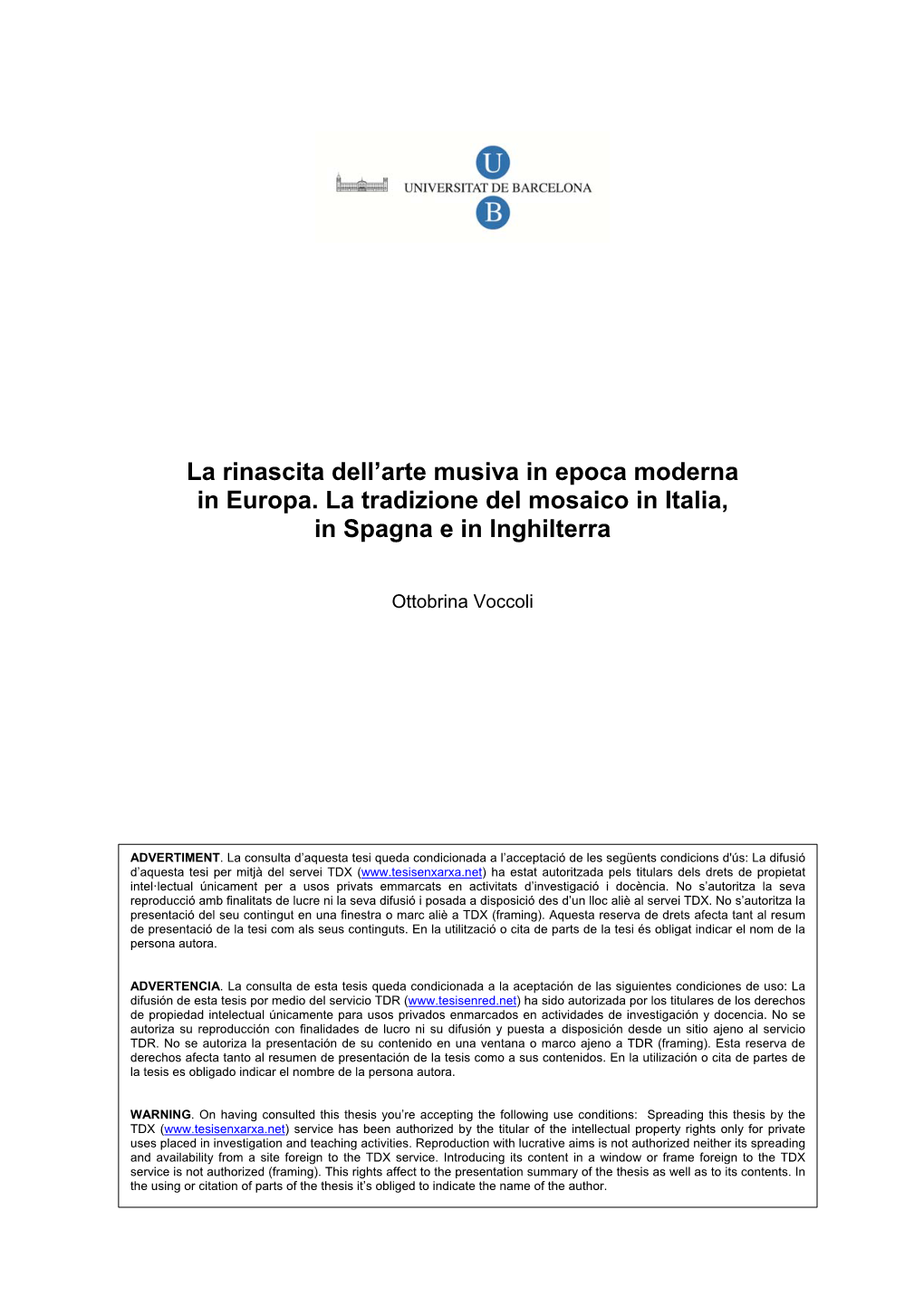 La Rinascita Dell'arte Musiva in Epoca Moderna