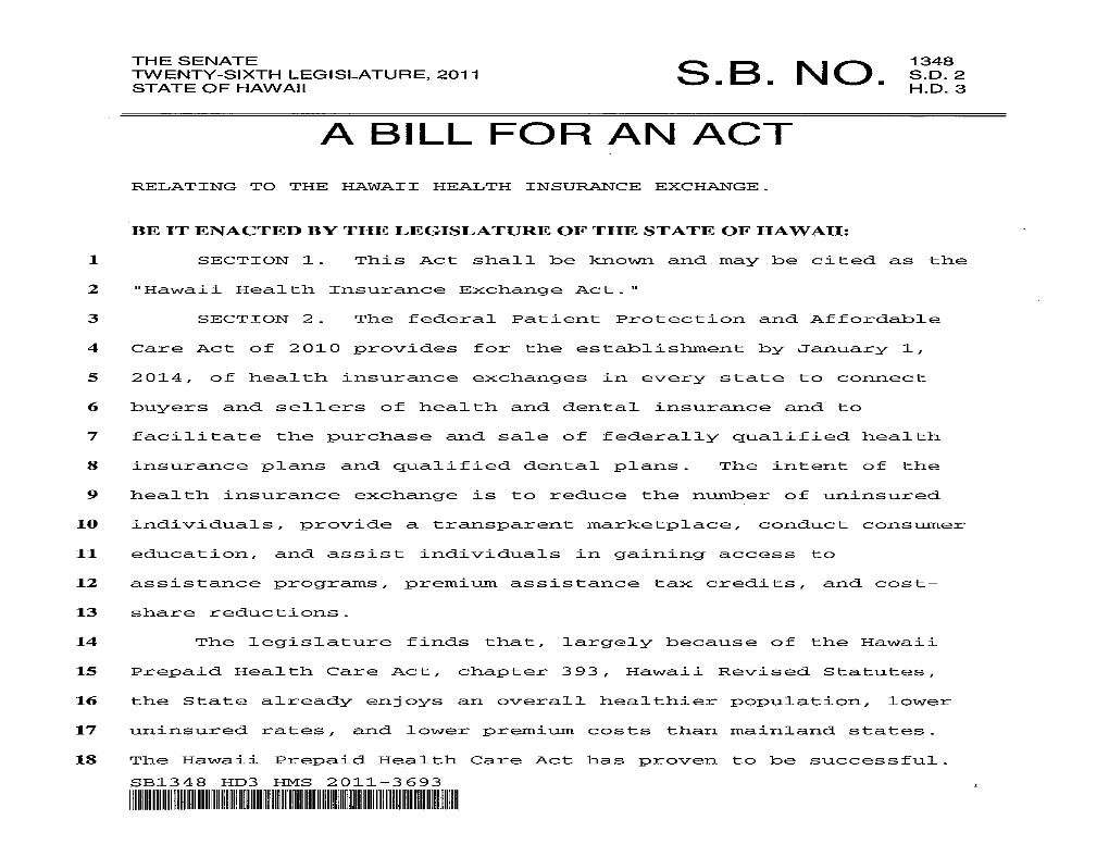 A Bill for an Act