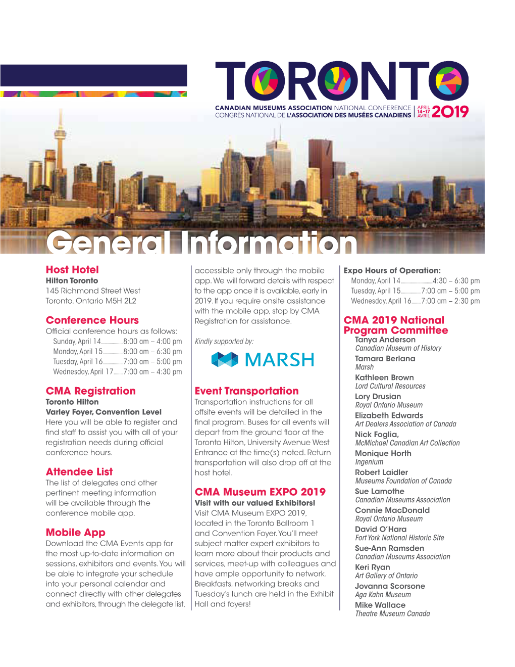 Ntconf Toronto2019 Generalinf