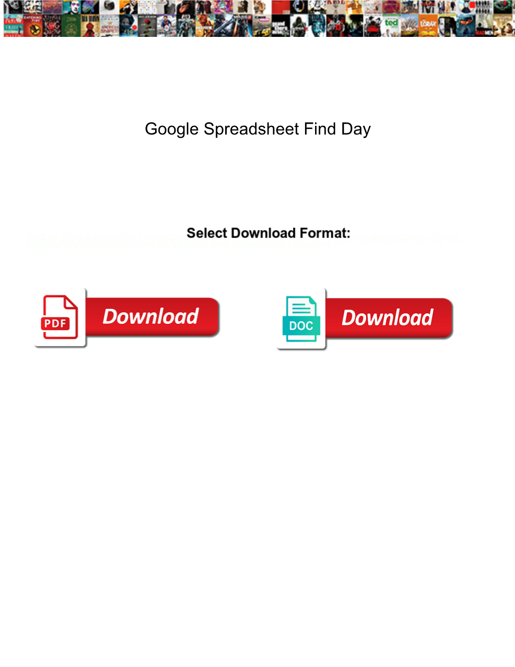 Google Spreadsheet Find Day