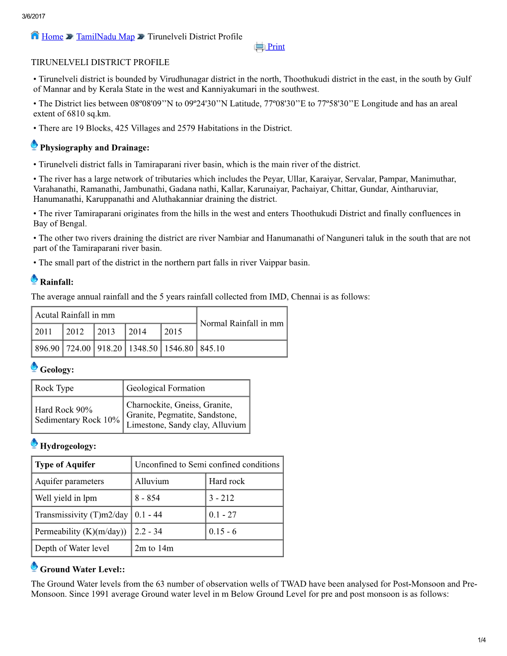 Home Tamilnadu Map Tirunelveli District Profile Print TIRUNELVELI