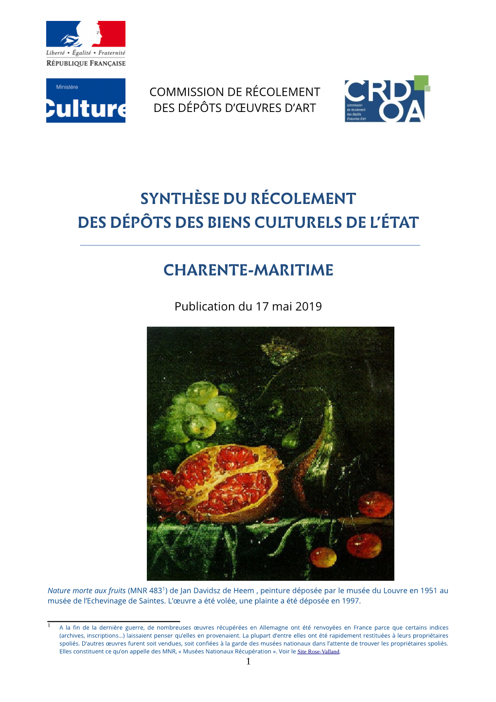 Synthèse Charente-Maritime PDF 439 KO