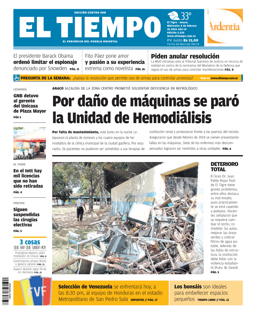 Por Daño De Máquinas Se Paró La Unidad De Hemodiálisis