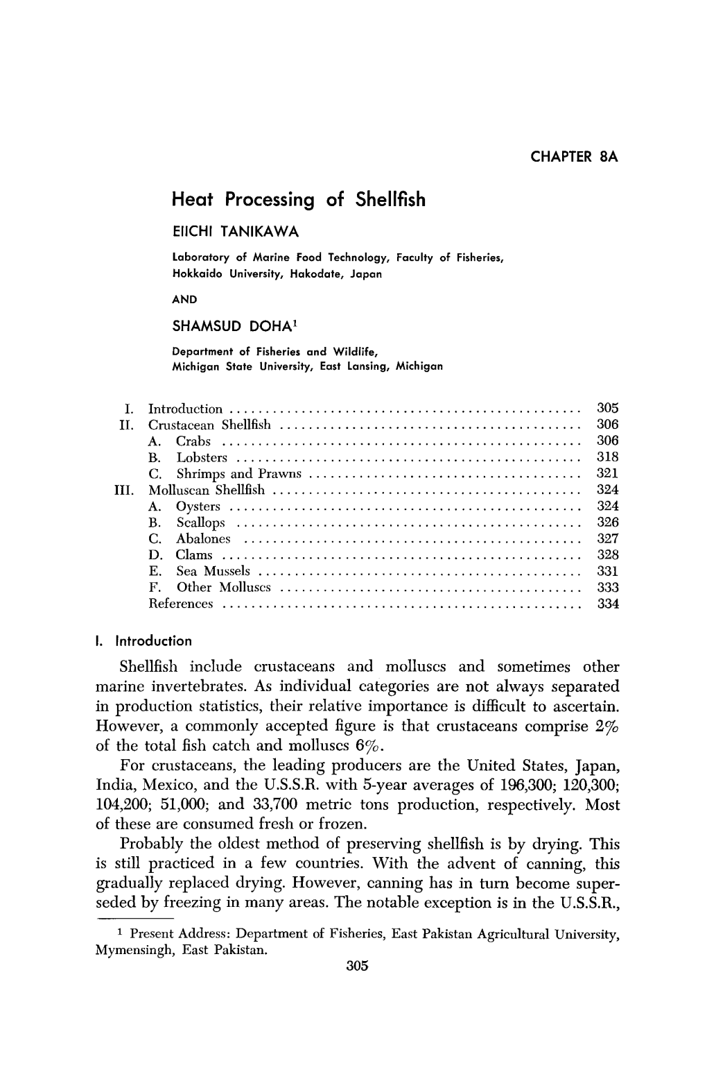 Heat Processing of Shellfish