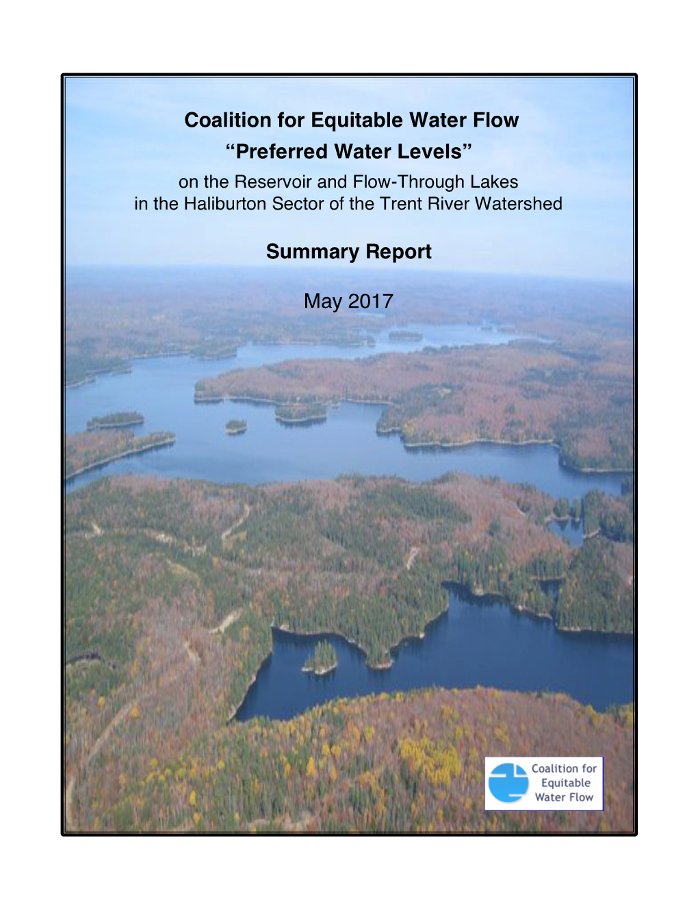 “Preferred Water Levels” Summary Report May 2017