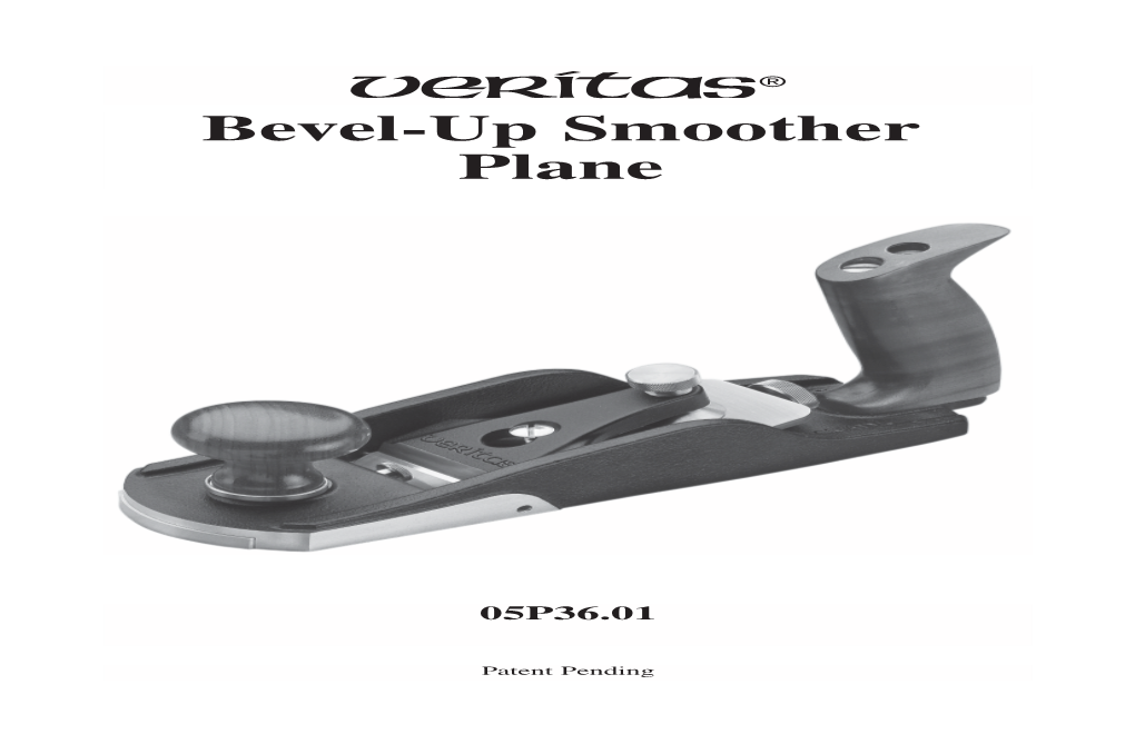 Bevel-Up Smoother Plane