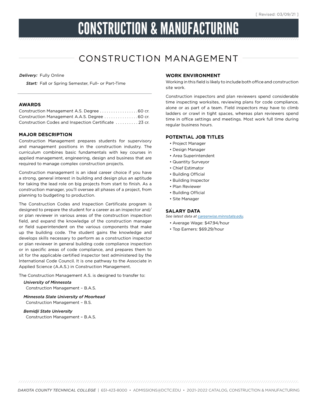 Construction Management