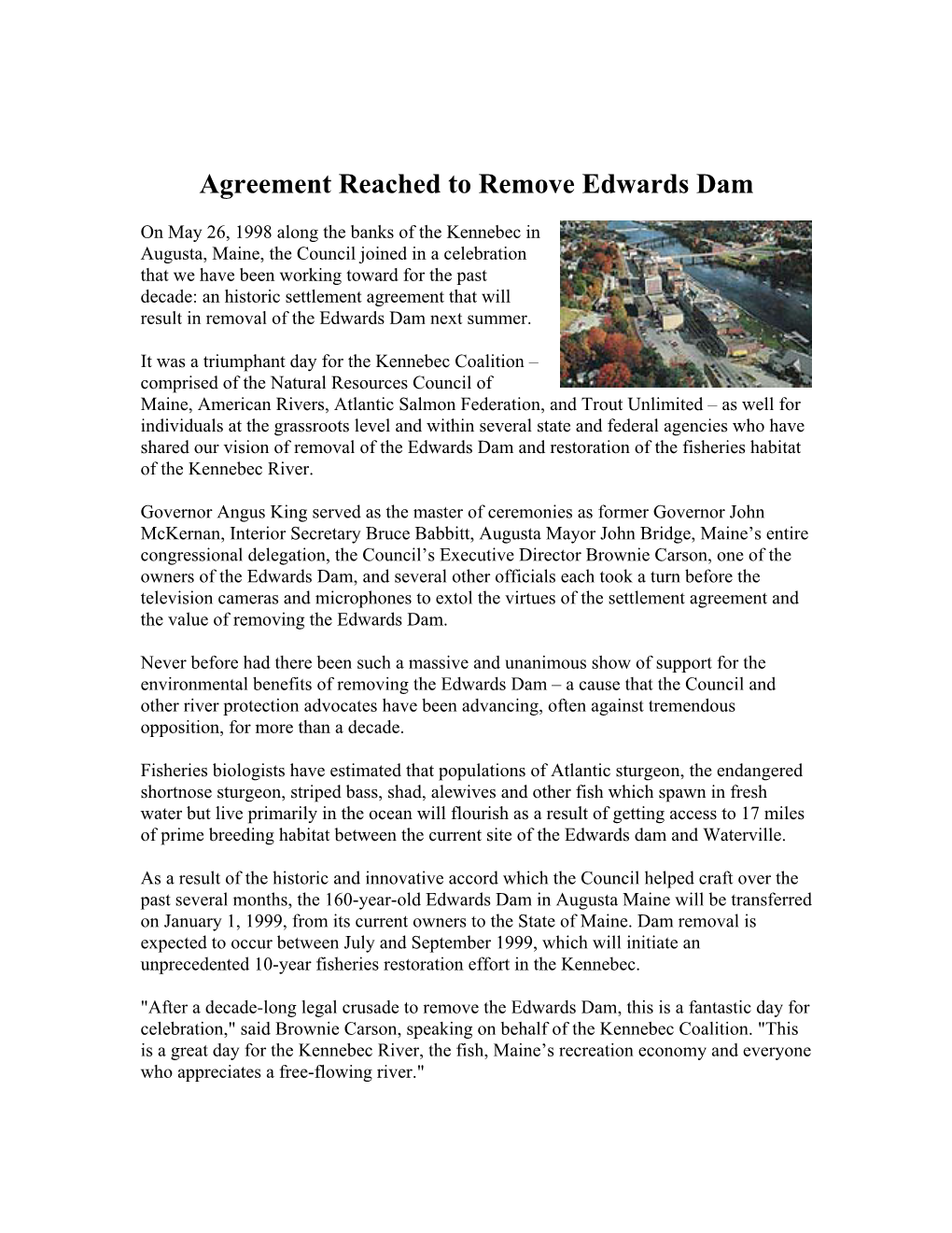 Edwards Agreement