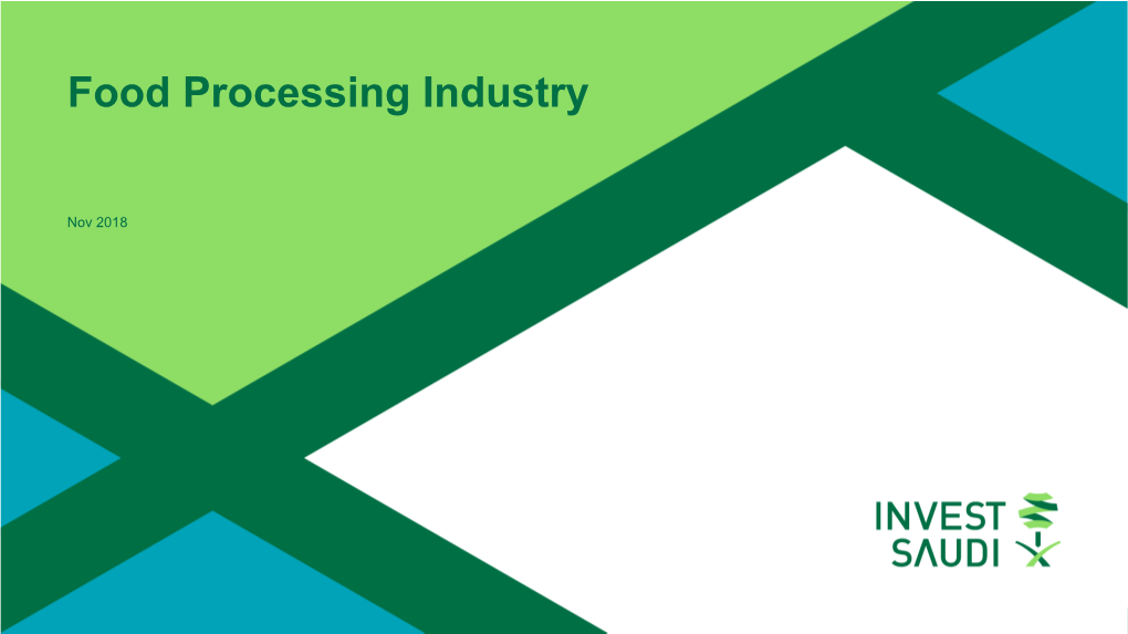 Food Processing Industry