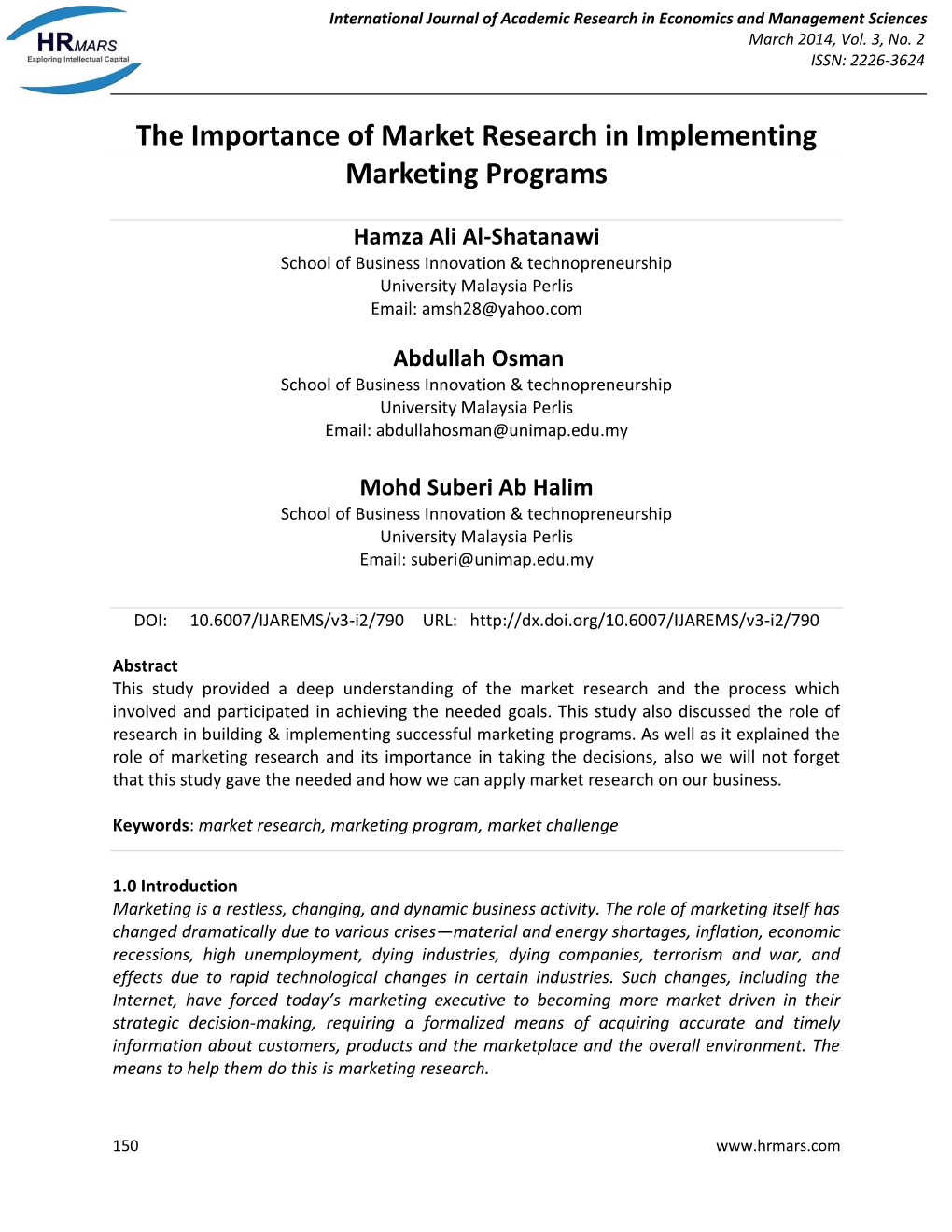 The Importance of Market Research in Implementing Marketing Programs