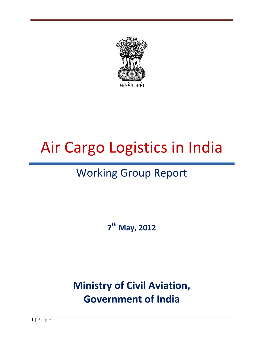 Air Cargo Logistics in India