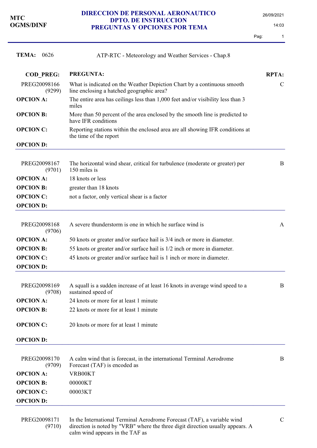 Direccion De Personal Aeronautico Dpto. De