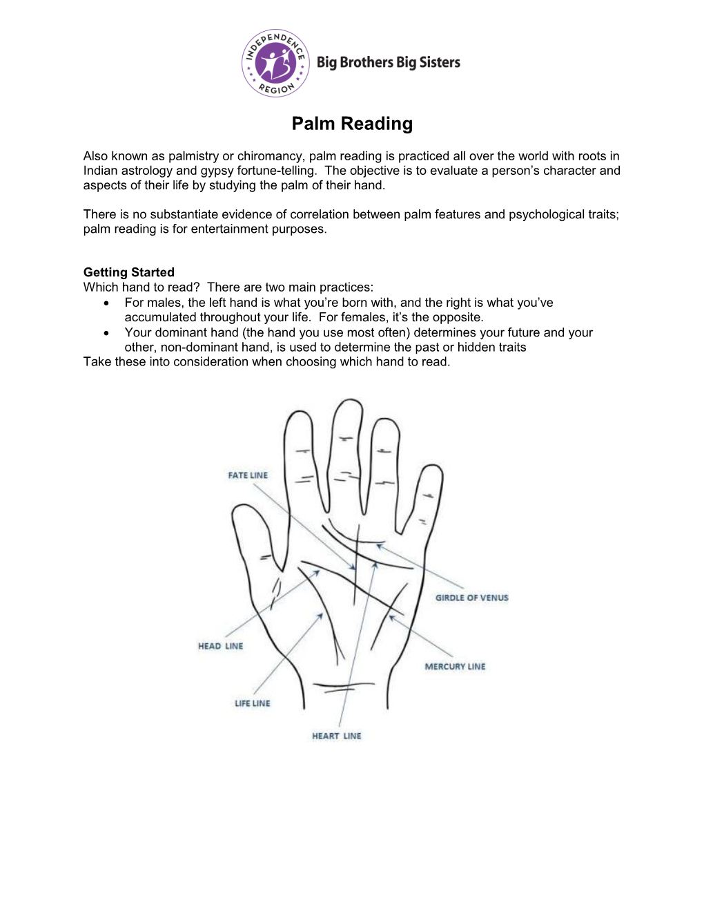 Palm Reading