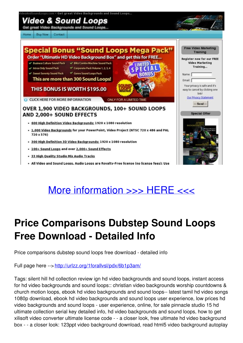Price Comparisons Dubstep Sound Loops Free Download - Detailed Info