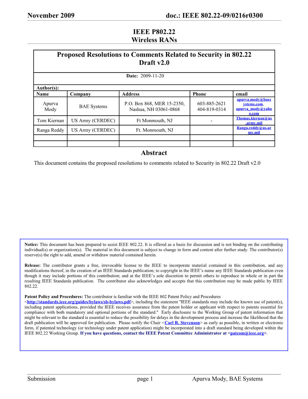 IEEE P802.22 Wireless Rans s4