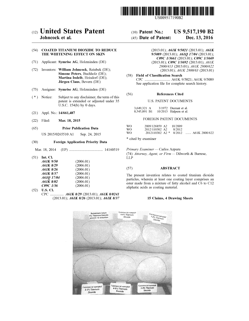 (10) Patent No.: US 9517190 B2