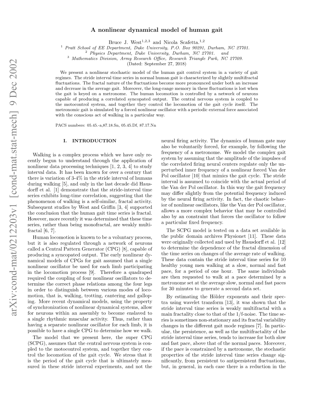 Arxiv:Cond-Mat/0212203V1