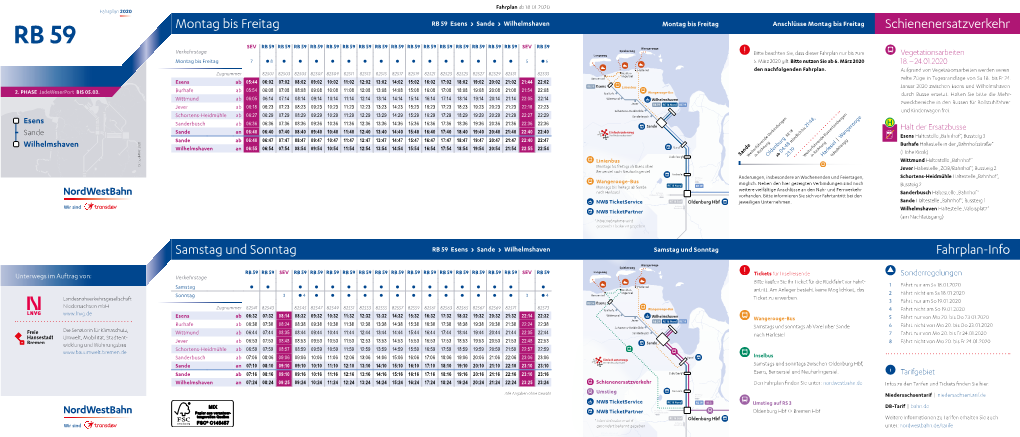 Montag Bis Freitag Fahrplan-Info