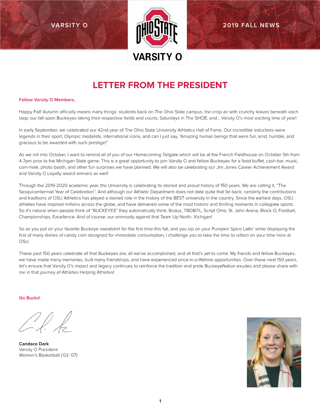 Letter from the President