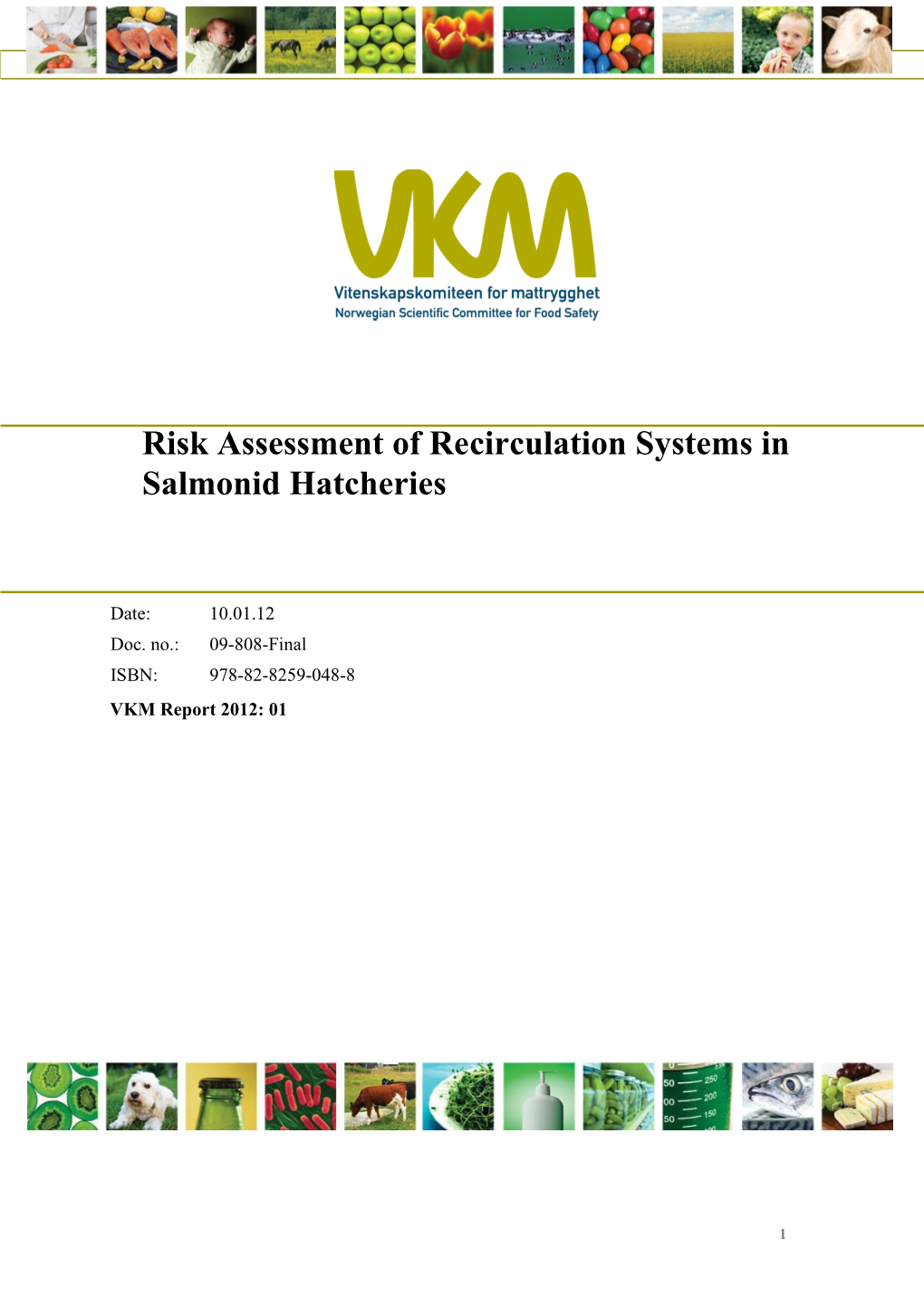 Risk Assessment of Recirculation Systems in Salmonid Hatcheries