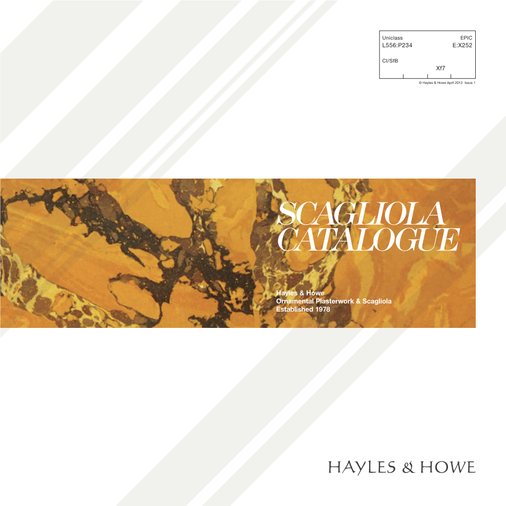 Hayles & Howe Ornamental Plasterwork & Scagliola Established 1978