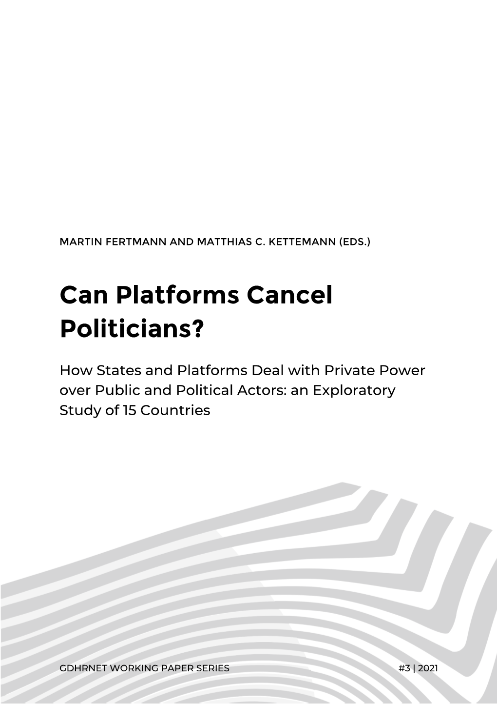 Can Platforms Cancel Politicians?