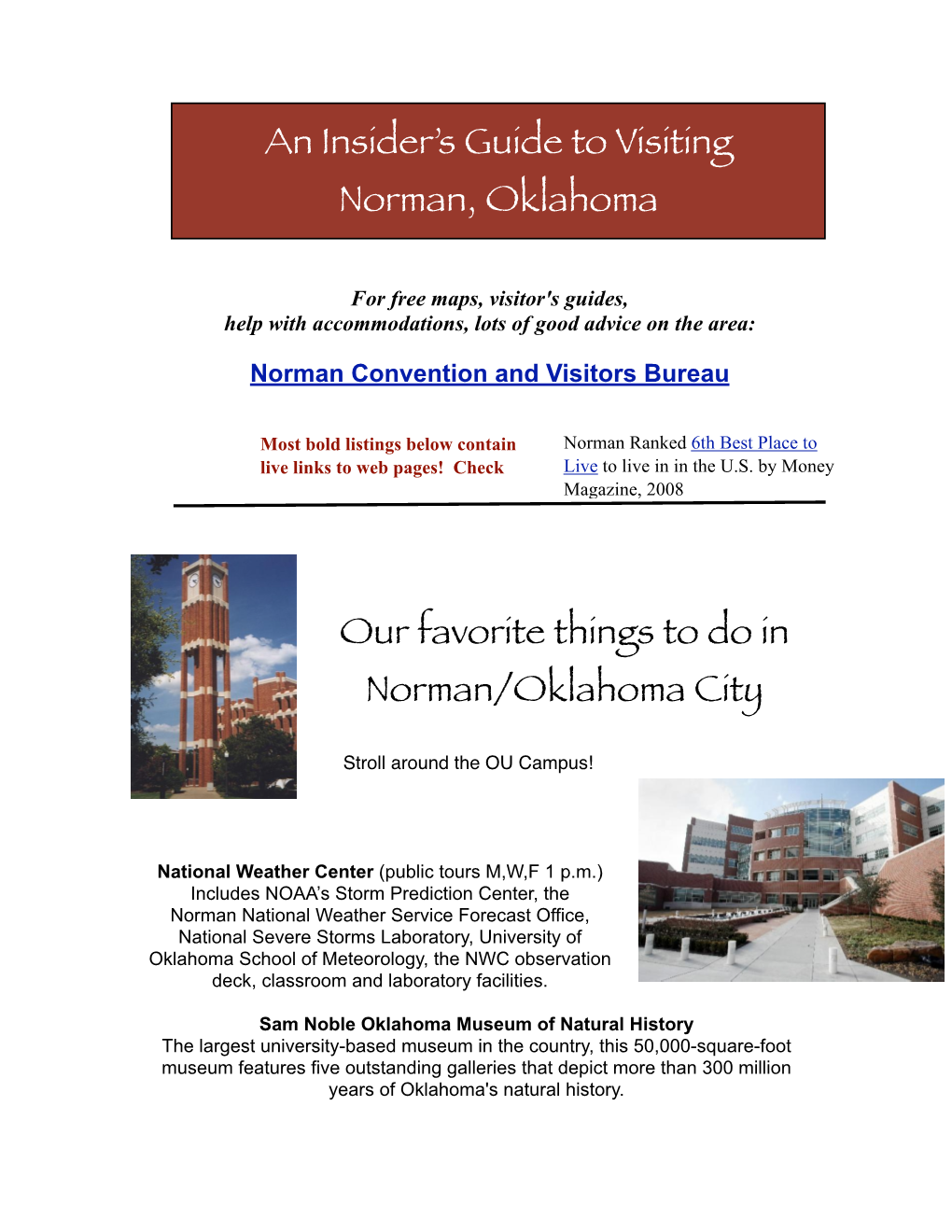 Top Things to Do in Norman