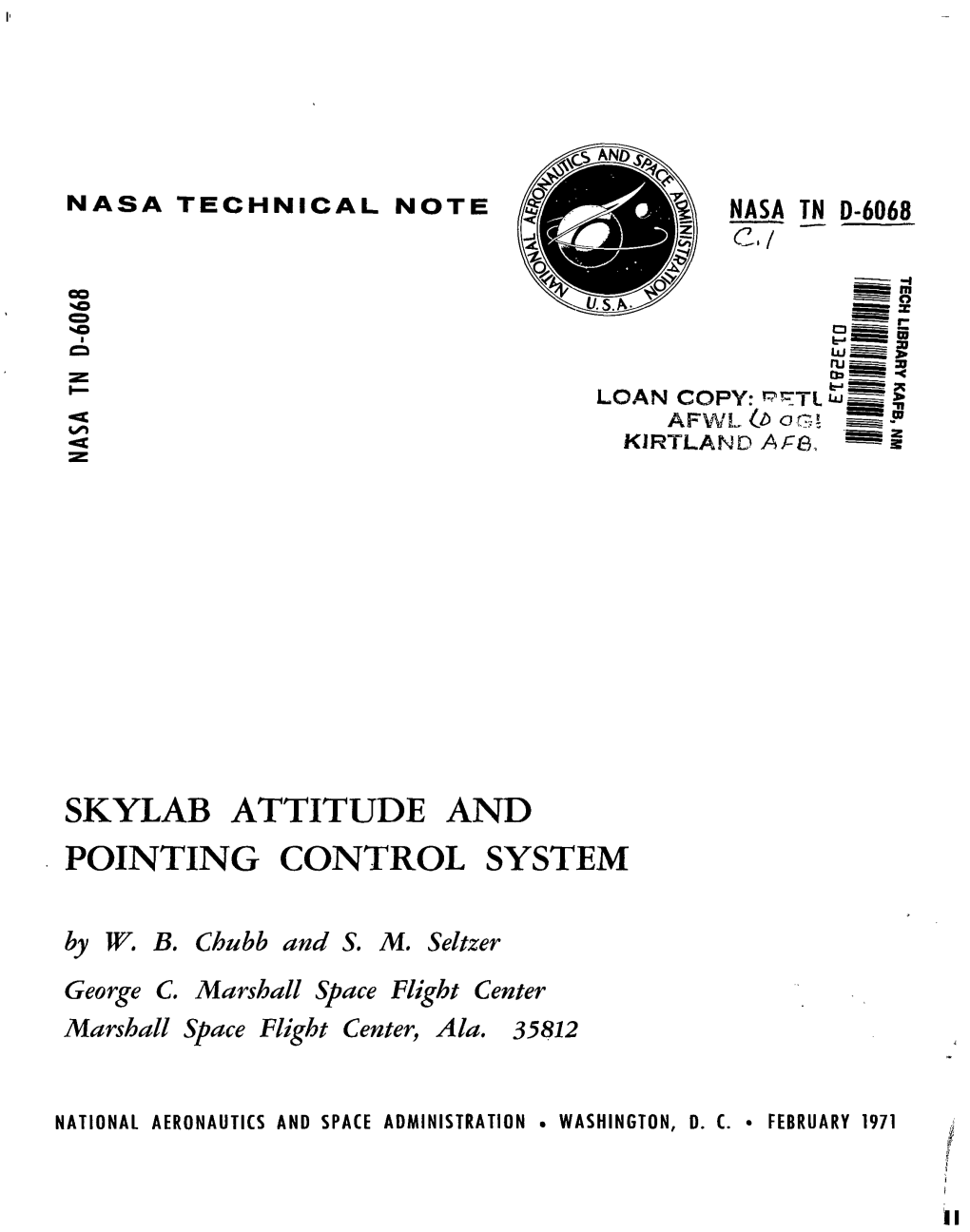 Skylab Attitude and Pointing Control System