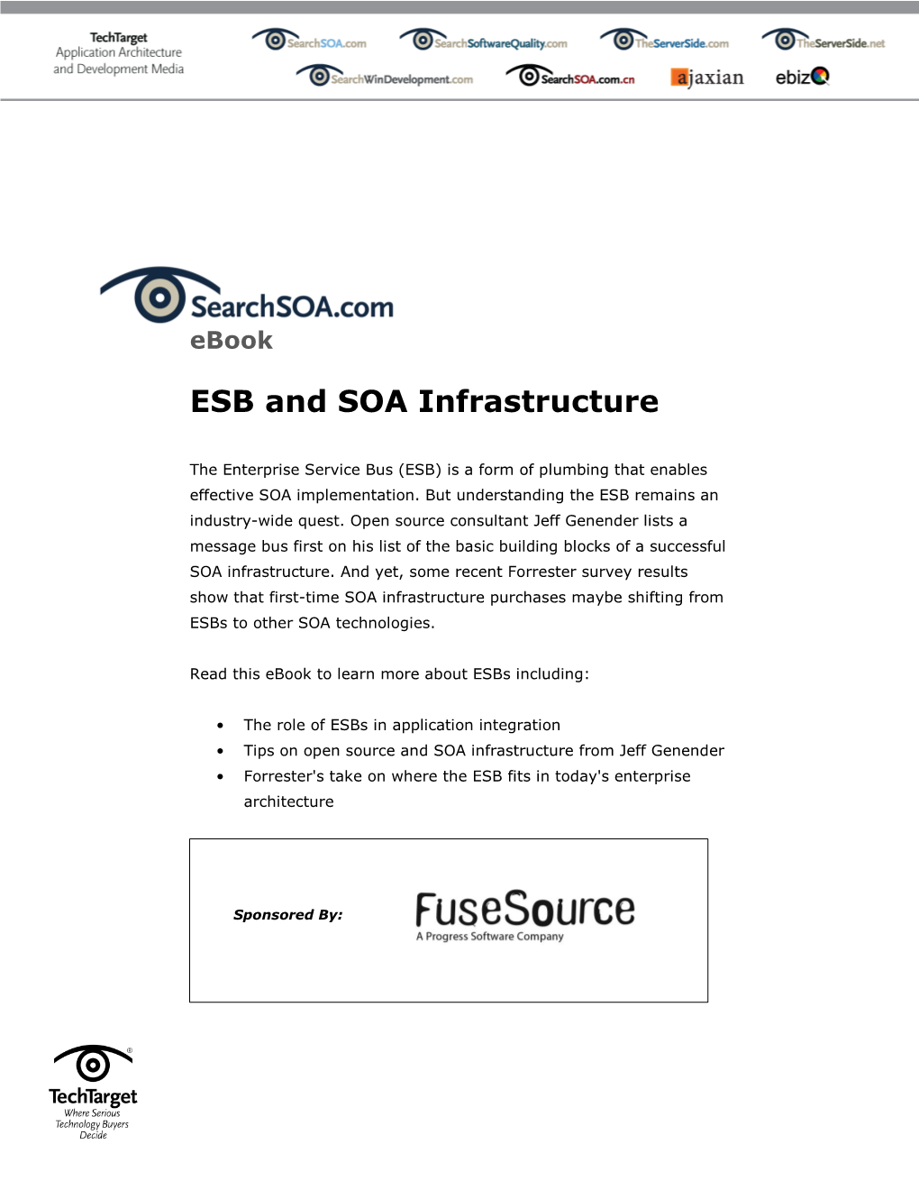 ESB and SOA Infrastructure