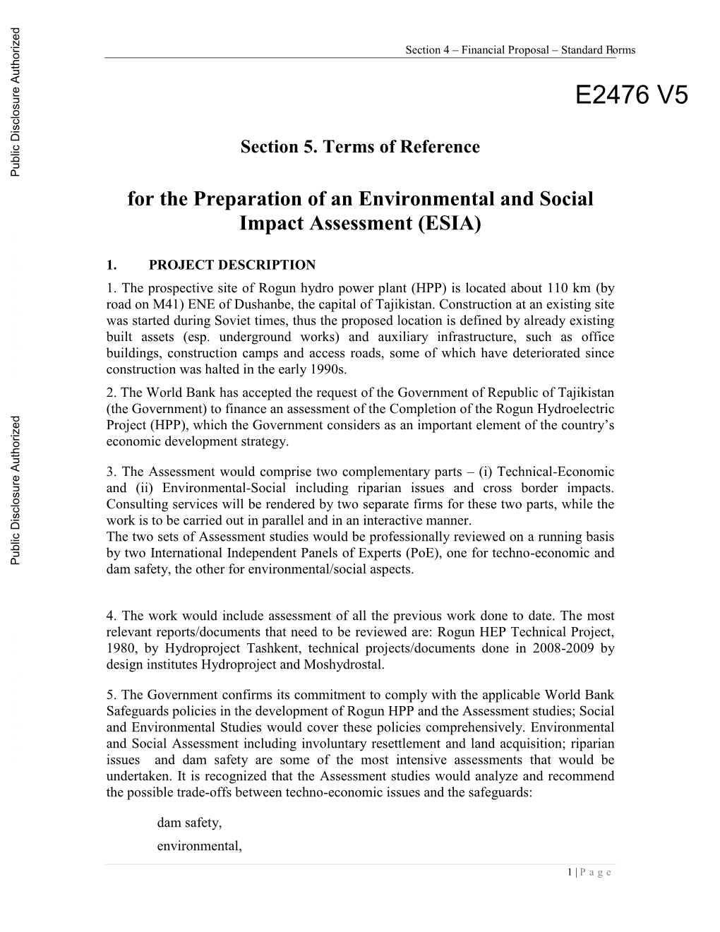 World Bank Document