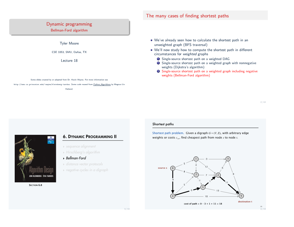 Bellman-Ford Algorithm