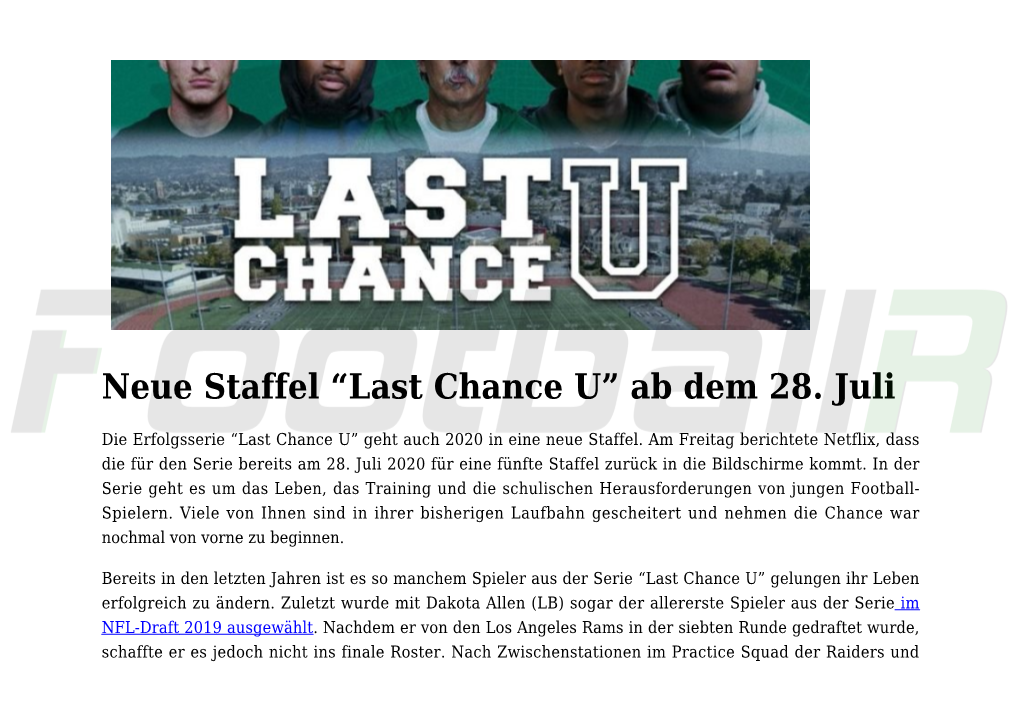 Last Chance U”