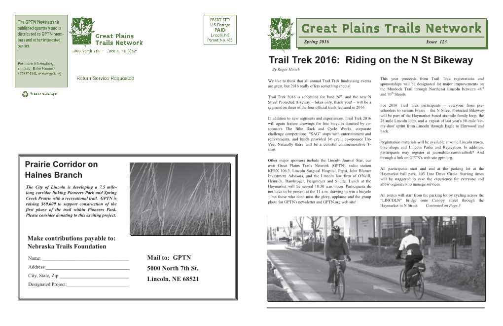 Trail Trek 2016: Riding on the N St Bikeway by Roger Hirsch
