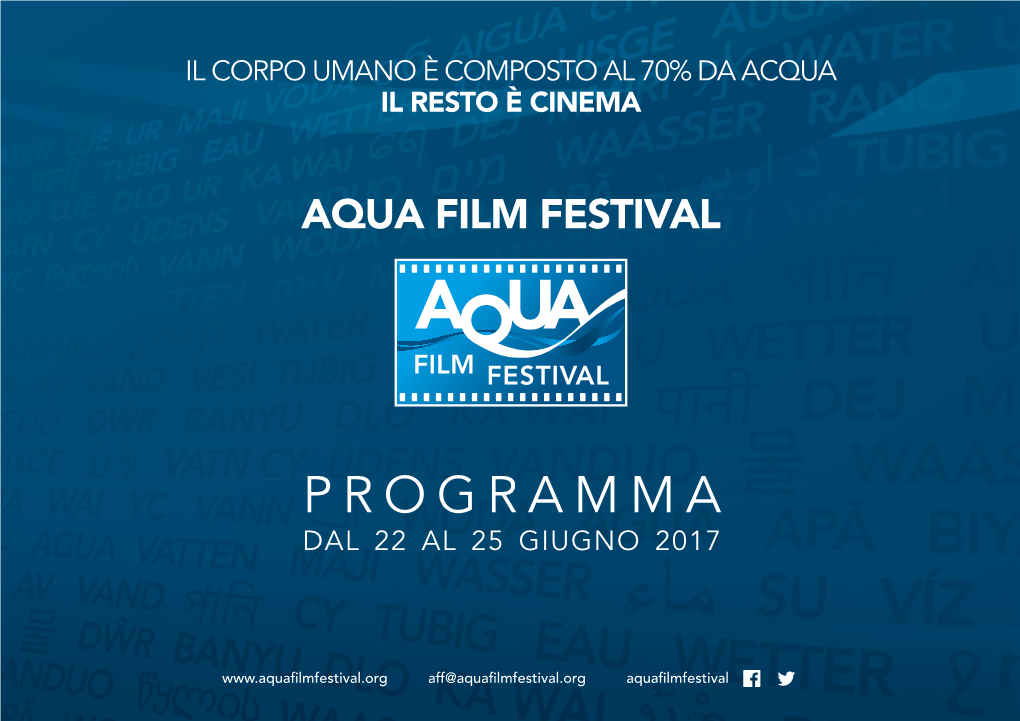 Programma Dal 22 Al 25 Giugno 2017