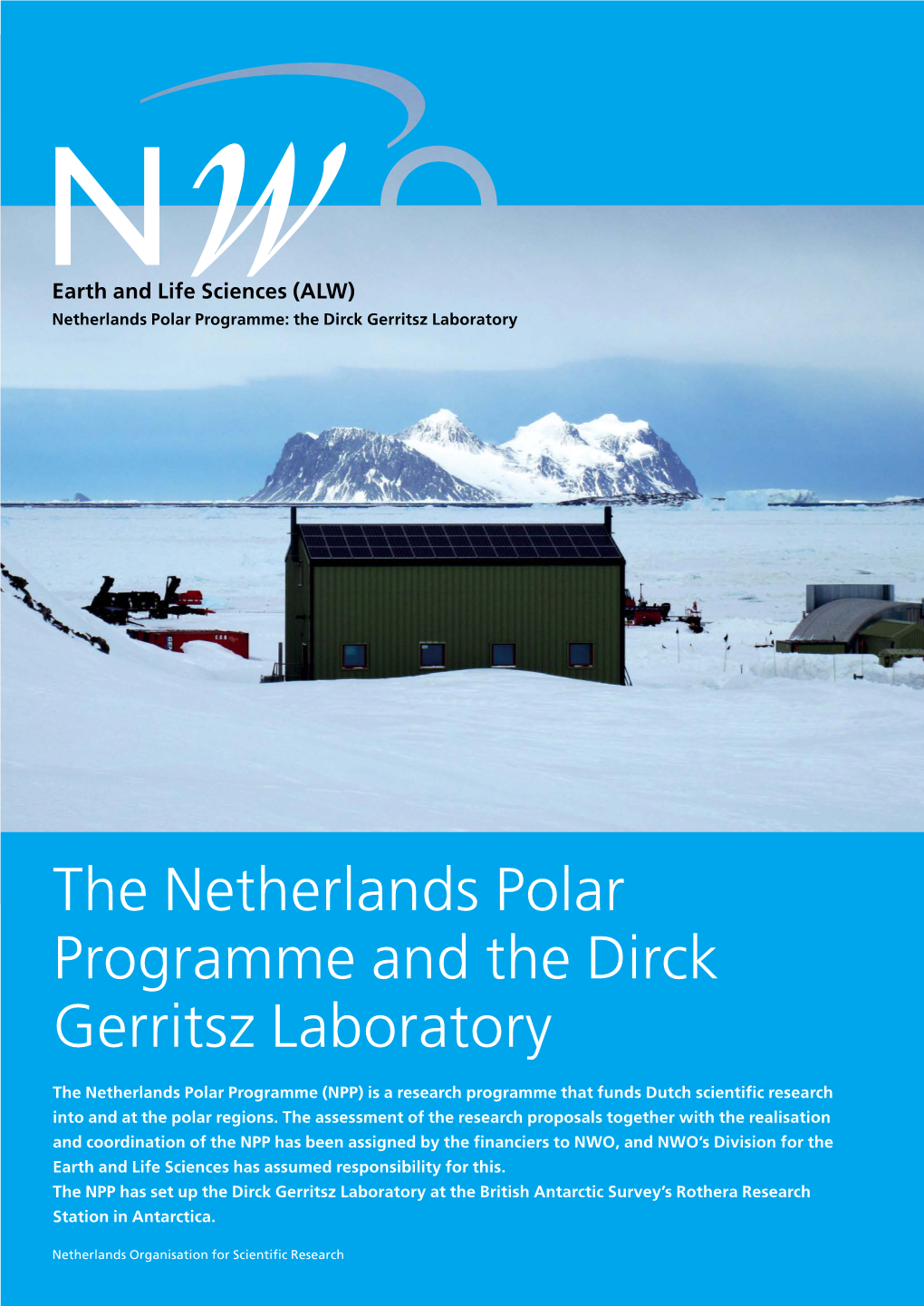 The Netherlands Polar Programme and the Dirck Gerritsz Laboratory