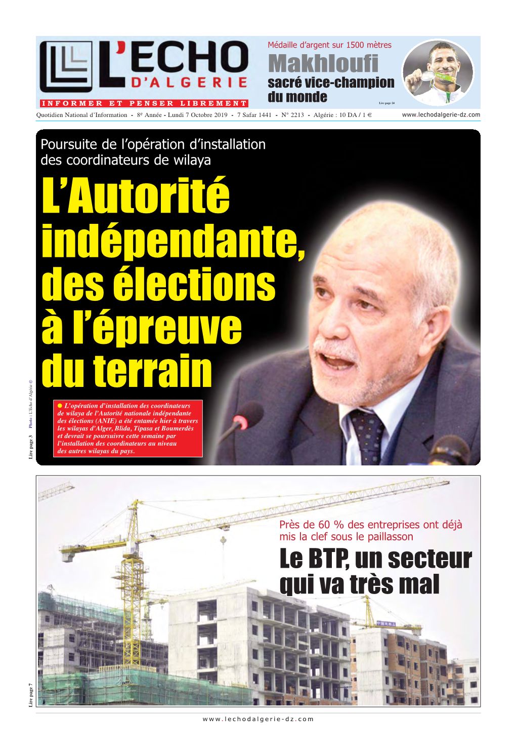 Indépendante, Des Élections À L'épreuve Du Terrain