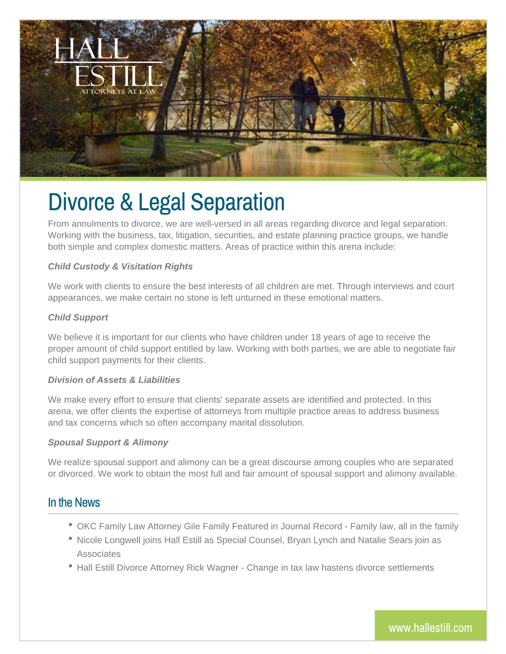 Divorce & Legal Separation