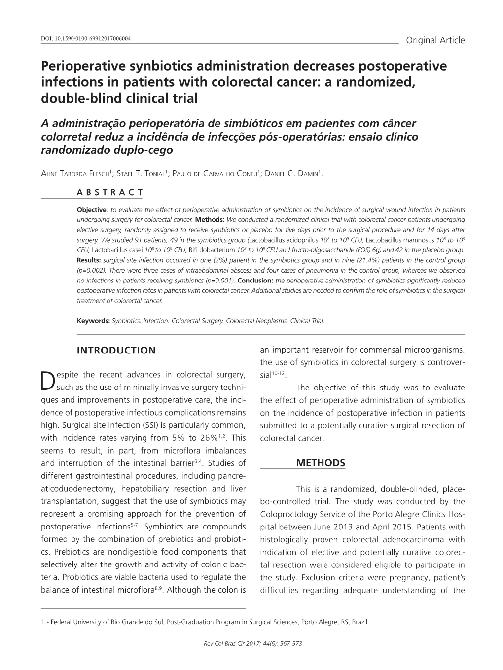 A Randomized, Double-Blind Clinical Trial